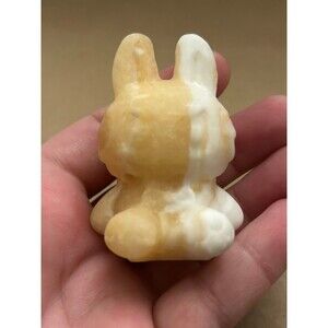 Adorable Banded Yellow Calcite Labubu